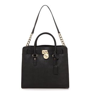 Michael Kors Hamilton Large Black Tote